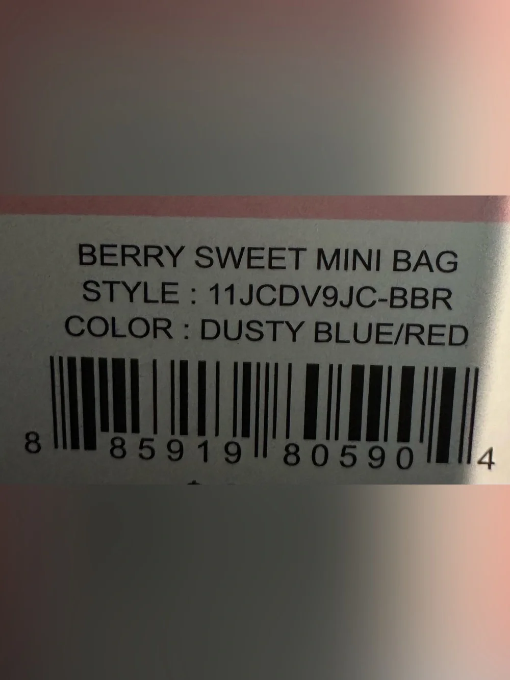Juicy Couture Berry Sweet Mini Crossbody Bag with matching Card Case